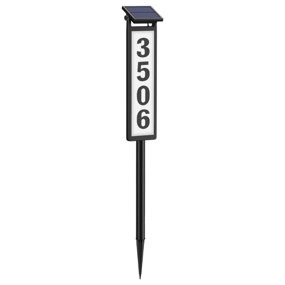 Solar LED House Number Address Sign