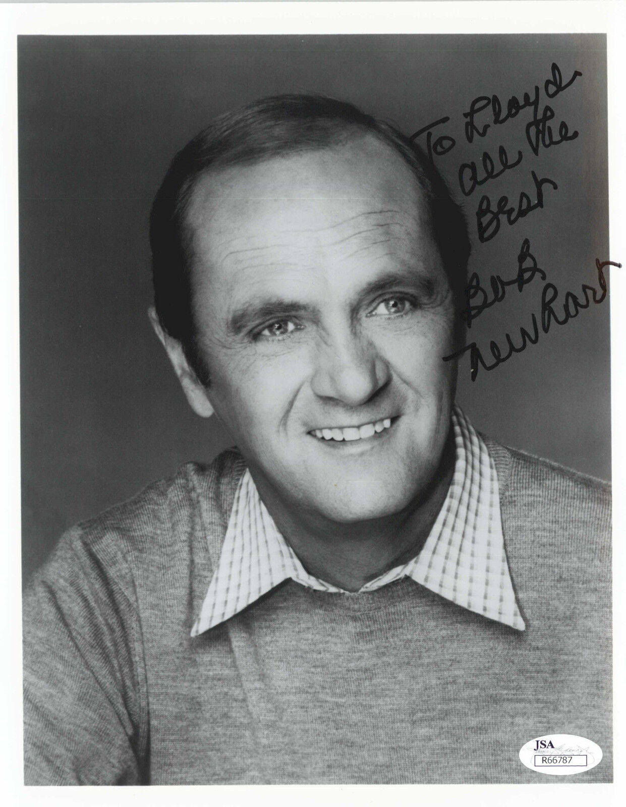 BOB NEWHART, ACTOR AND COMEDIAN 8X10 1982 SIGNED JSA COA #R66787