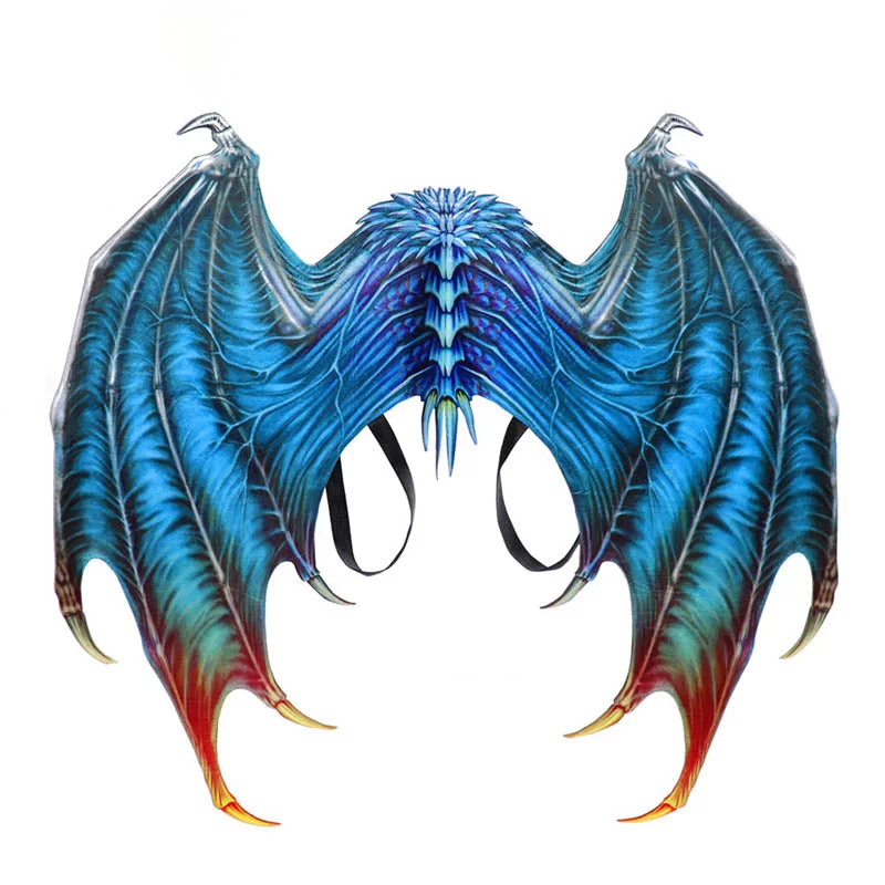 Adult Demon Devil Wings with Mask Halloween Costumes Props-elleschic