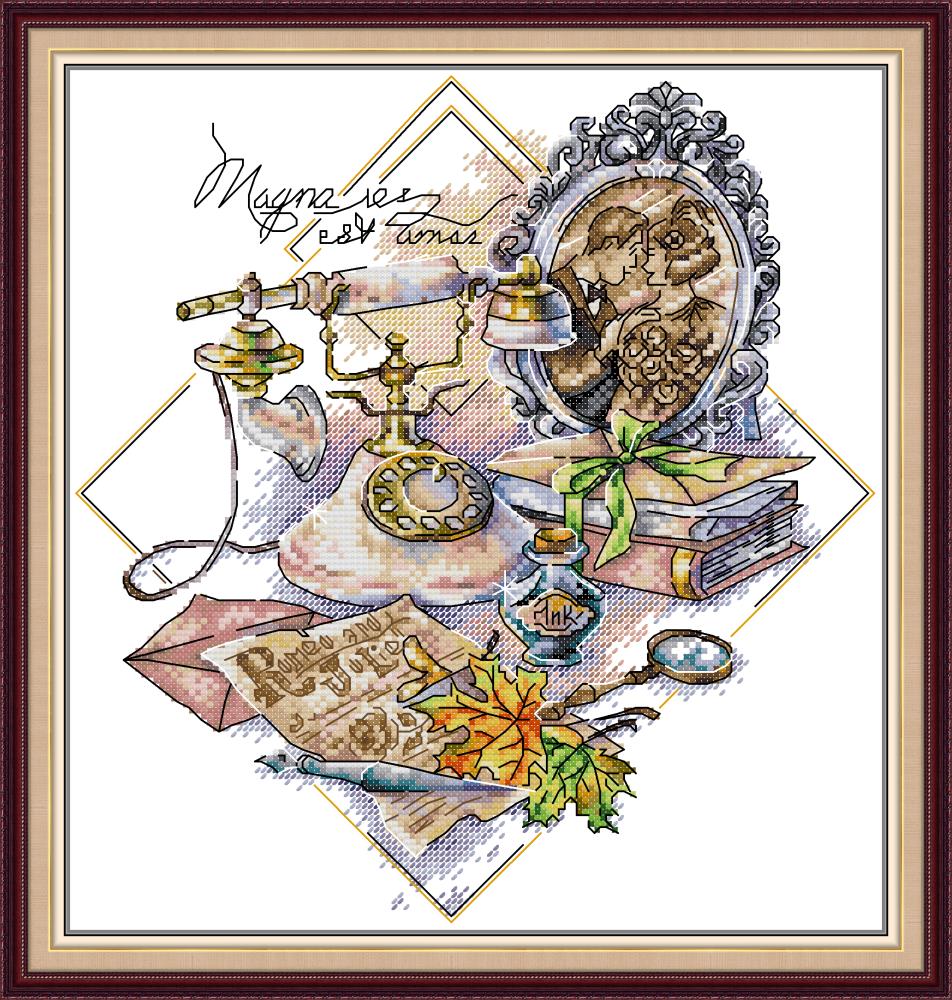 Joysunday 14CT Stamped Cross Stitch - The Old Days (32*33cm)