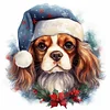 Christmas Dog-11CT Stamped Cross Stitch 40*40cm/15.75*15.75in