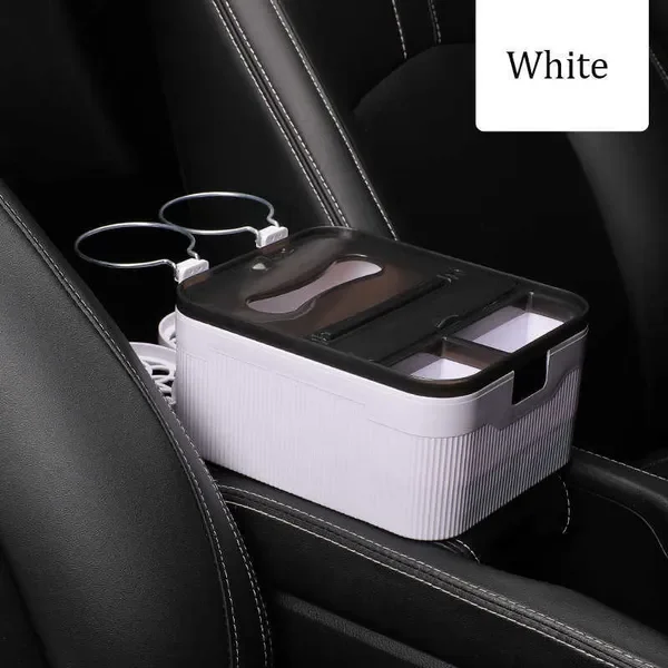 New Storage Box Multi-function Armrest Organizers Car Interior Stowing Tidying Accessories for Phone Tissue Cup Drink