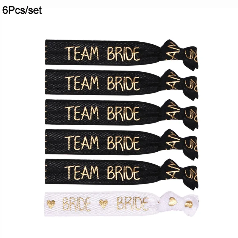 6/11pcs Team Bride Bachelorette Party Bracelet Bride To Be Decoration Accessories Hen Party Wedding Bridal Shower Supplies
