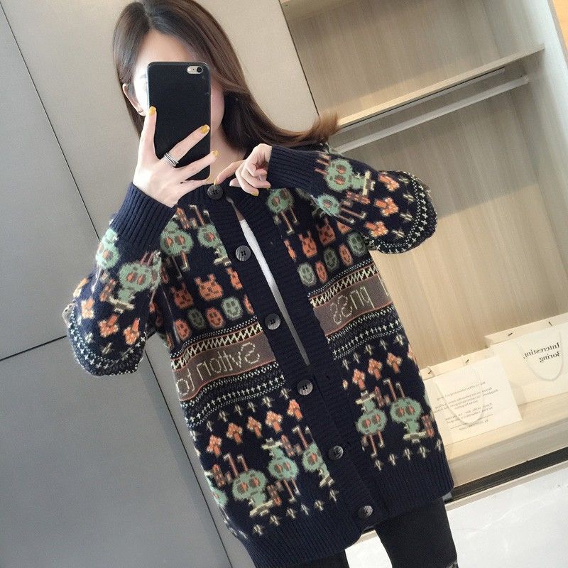 Vintage Tribal Long Sleeve Cardigan