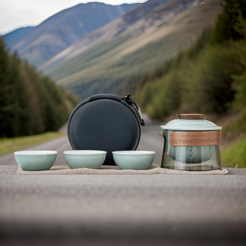 FromTea "Nomad" Travel Tea Set 德化县三两泥陶瓷有限公司_Fromtea&reg; Official Store