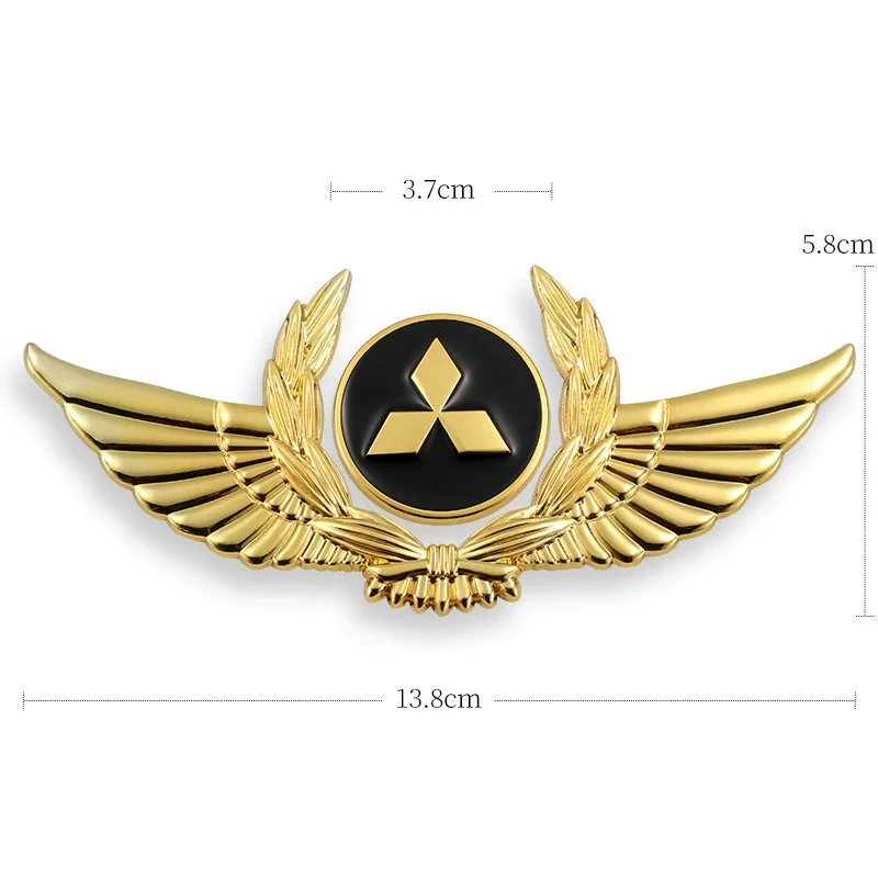 3D car metal badge decorative side label (customized car logo)