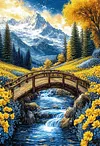 Luxury AB Velvet Diamond Painting Kit - Landscape