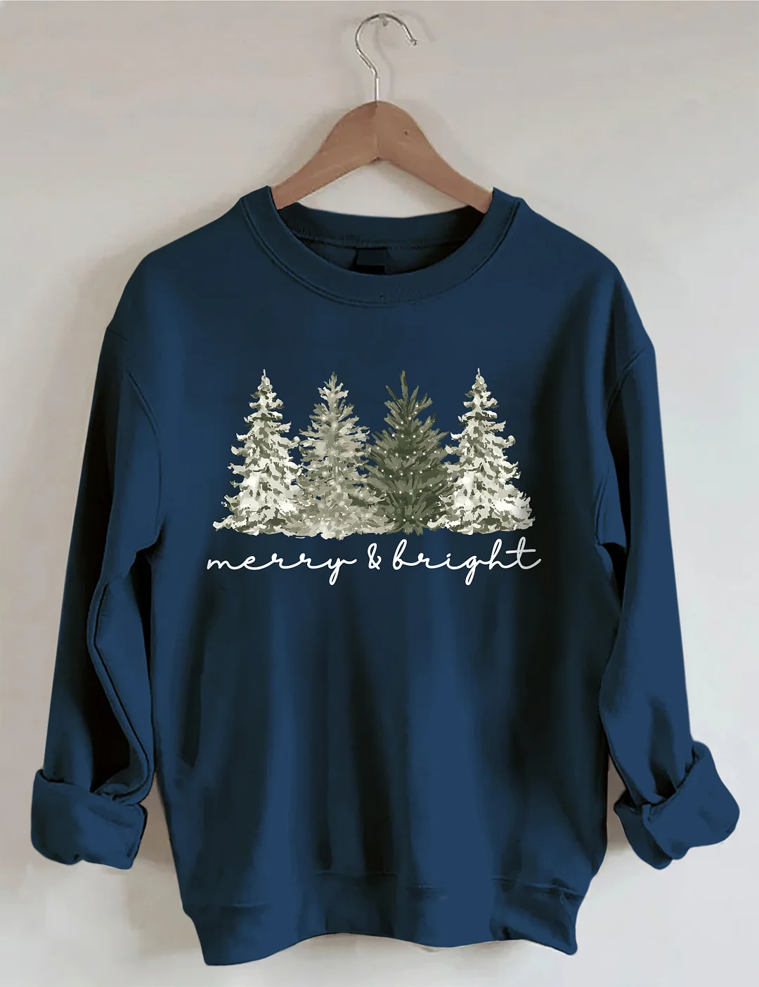 Merry & Bright Christmas Tree Sweatshirt