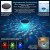 Solar-Powered Outdoor Water Float Light 5-Mode Fish Projection Lamp Pond Decorative Floating Lights Color Changing Hollowed-Out Pool Lights for Lake Garden Patio Over