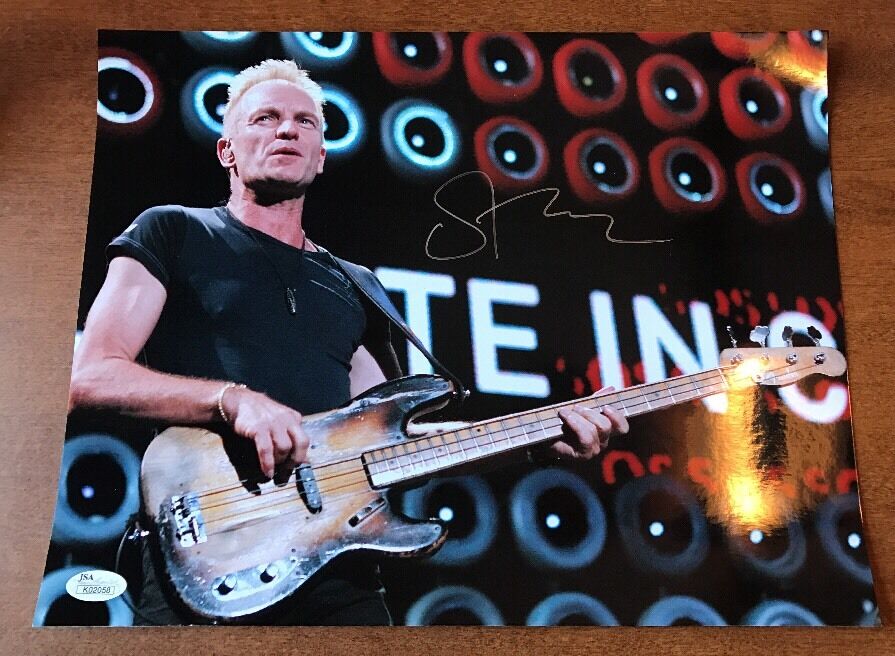 STING SIGNED 11X14 Photo Poster painting JSA AUTH AUTOGRAPHED JSA COA