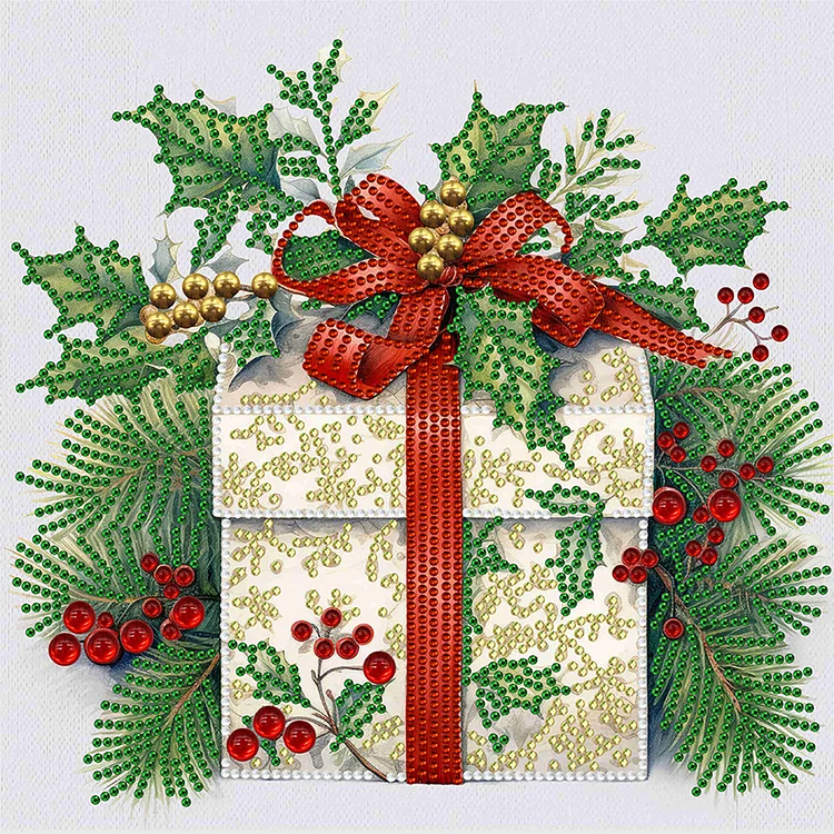 Christmas Gift 30*30cm (Canvas) Special Drill Diamond Painting gbfke