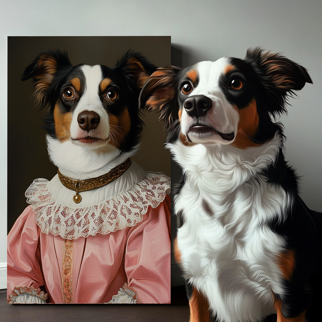 The Renaissance Custom Pet Portrait Canvas