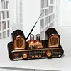 Golon RX-998 Black Nostalgic Rechargeable Radio Bluetooth Speaker USB TF Card FM/AM/SW 3 Bands