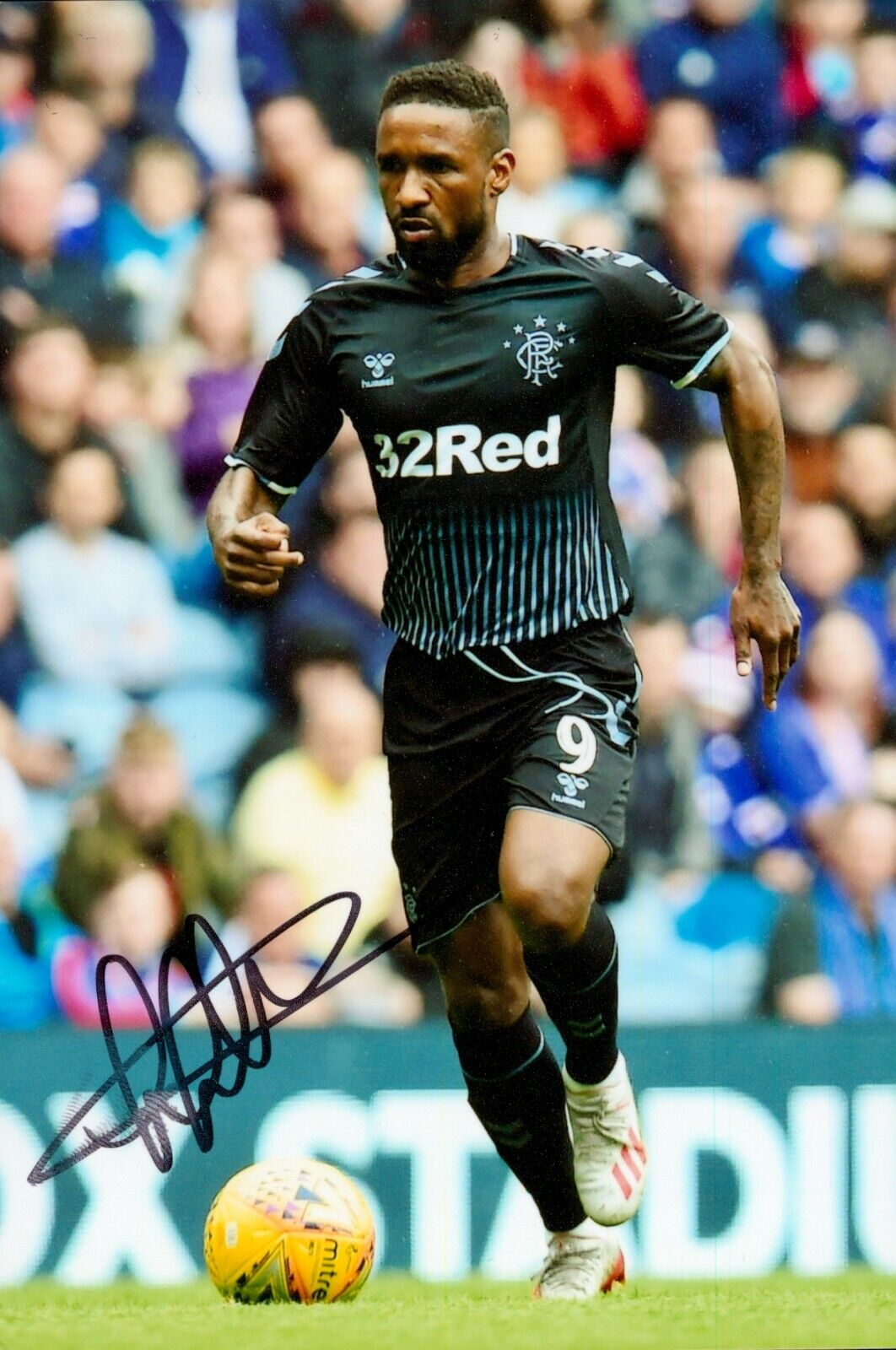 SMUDGED Jermain Defoe Signed 6x4 Photo Poster painting Glasgow Rangers Tottenham Autograph + COA