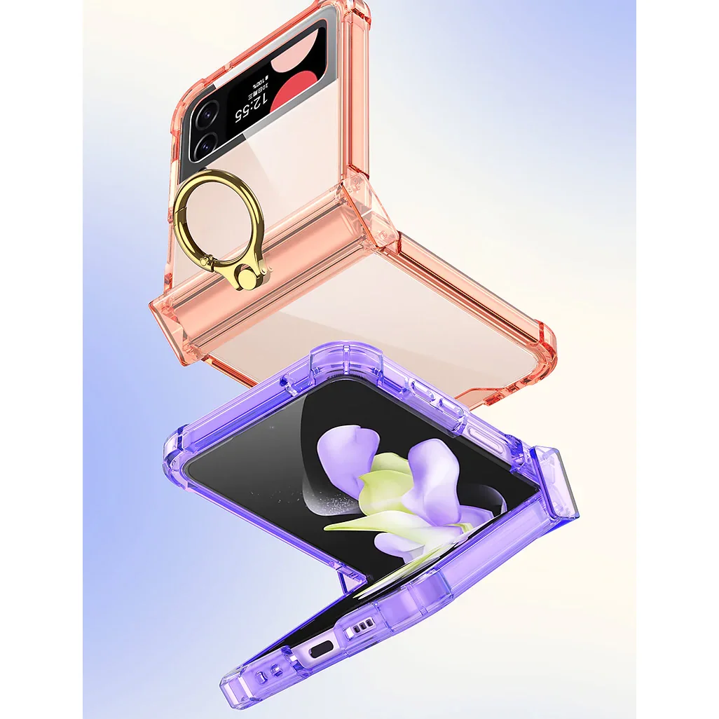 Applicable To Samsung ZFlip4 Folding Screen Rotary Shaft Ring Mobile Phone Case