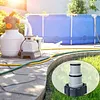 Threaded Connection Pumps Leak-proof Pool Hose Conversion Connector for 1.5&1.25 Inch Hoses Multi-Use for Swimming Pools Outdoors Activities Water Play
