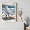 >SALE<Full Embroidery Cotton Thread 14CT Printed Snow Sculpture Cross Stitch 41x54cm