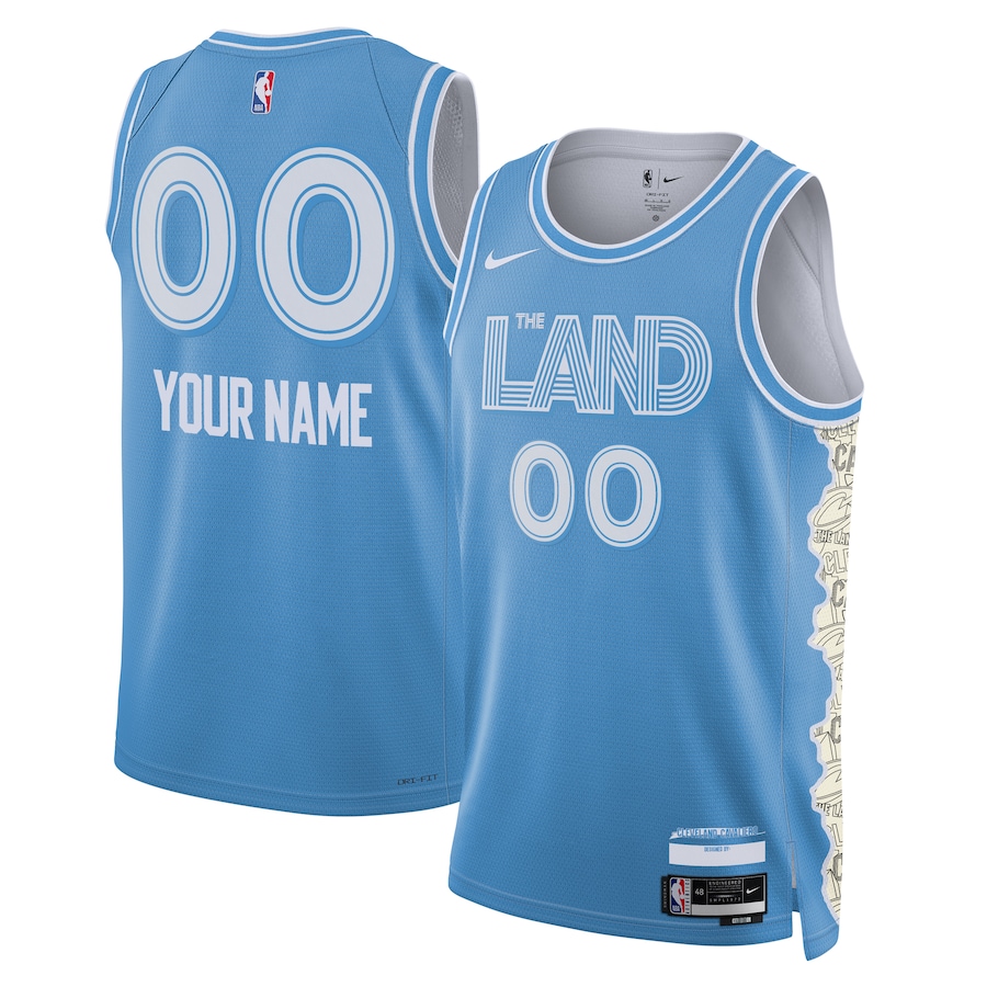 Unisex Cleveland Cavaliers Light Blue 2024/25 Custom Swingman Jersey - City Edition mysite