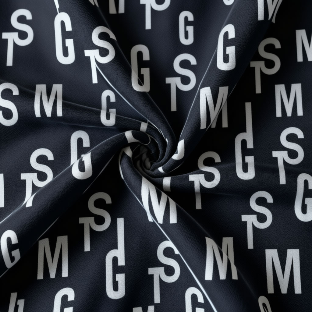 BGM Textiles Wholesale Bulk Letter Printed Cotton Fabric