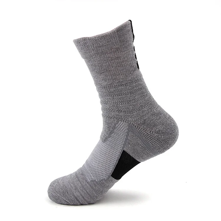 BrosWear Running Outdoor Sweat-Absorbing Non-Slip Basketball Socks
