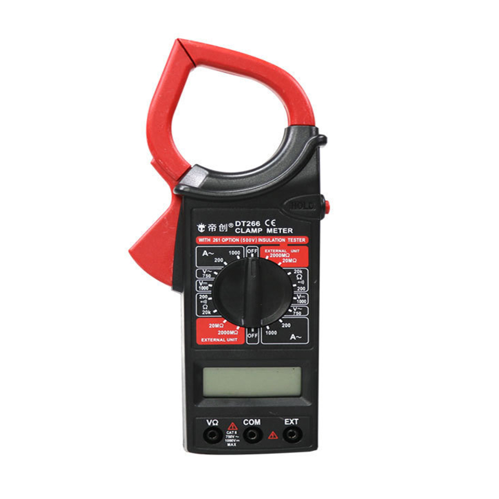 

Digital Current Clamp Meter Resistance Ohm Tester DC AC Ammeter Multimeter, 501 Original