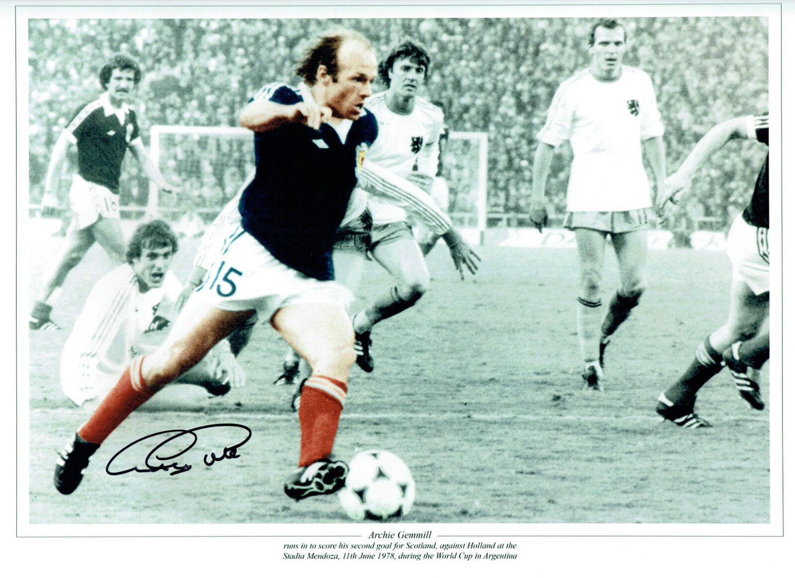 Archie GEMMILL Legend Signed Autograph Huge 16x12 Photo Poster painting AFTAL COA