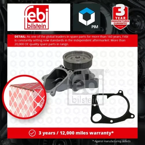 Water Pump 24026 Febi Coolant 11517788305 11517790322 11517790471 11517791833 Parts