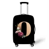 Stretch Printed Suitcase Cover Washable Luggage Protector Fits 18-32 Inch Luggage Letter pattern