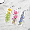 3Pcs Special Shape Flowers Diamond Painting Bookmark with Pendant for Book Lover