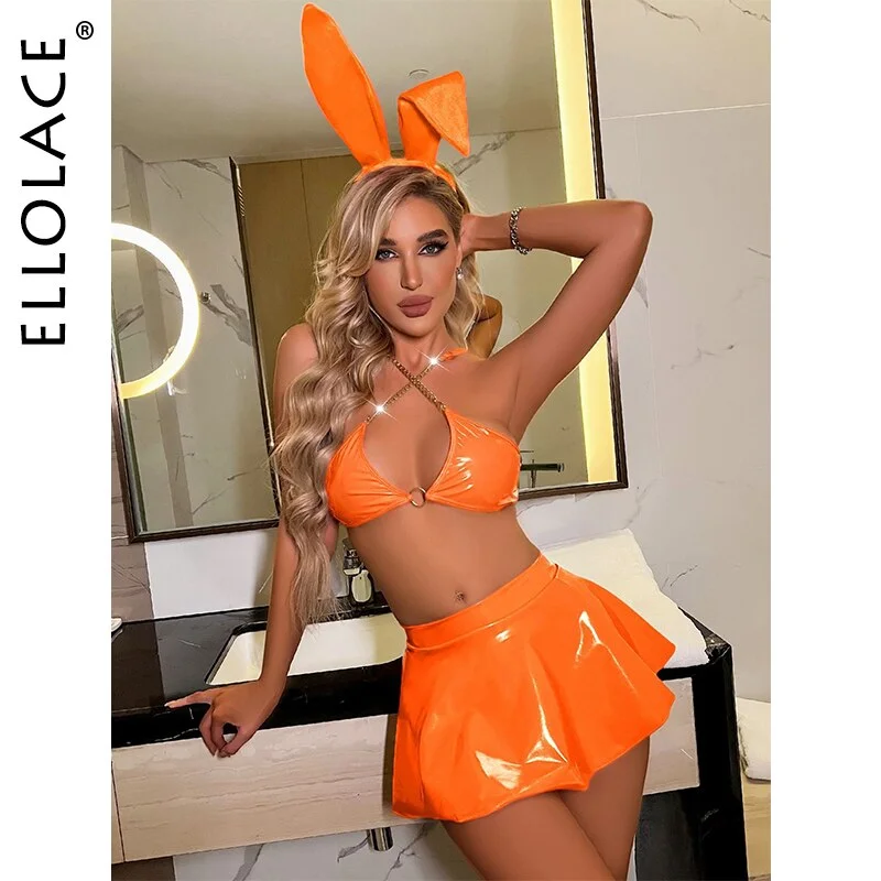 Billionm Latex Bunny Female Lingerie Naked Woman Pornography Pvc Fetish Sissy Sexy Erotic Hot Outfit Leather Night Wears Ladies