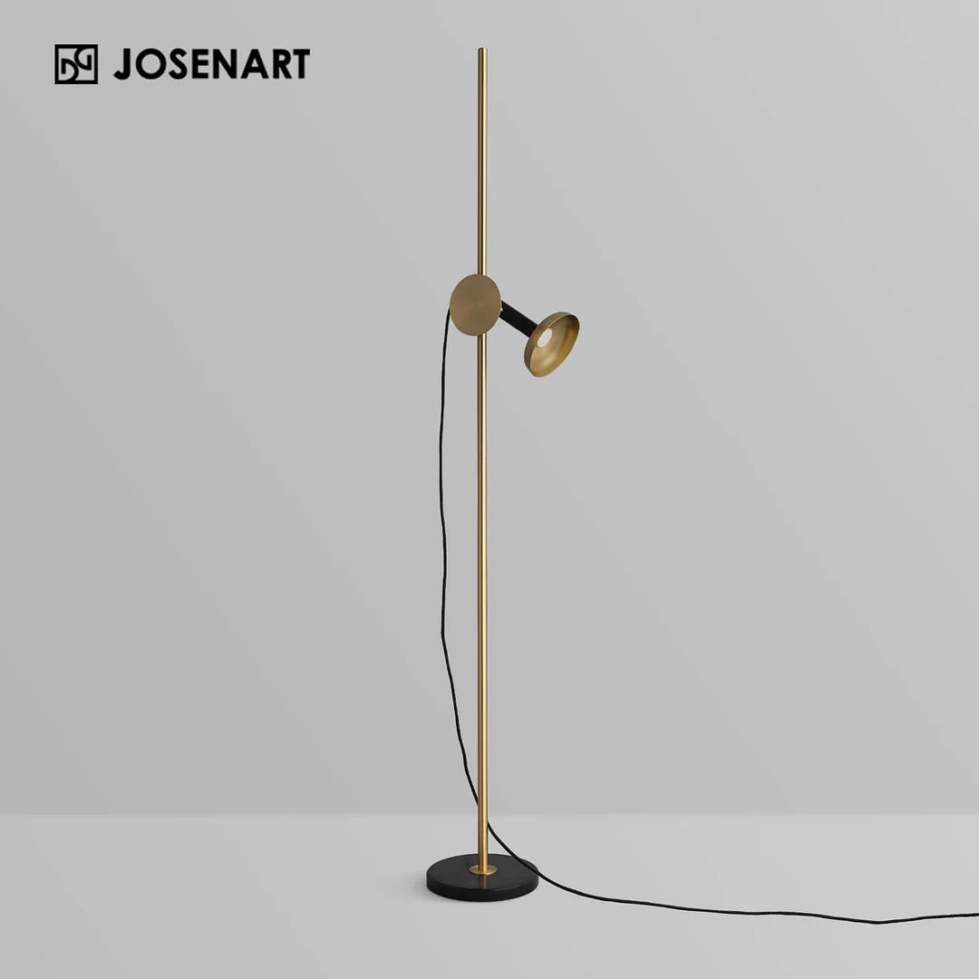 S.A. Boulanger Floor Lamp in Brass JOSENART Josenart