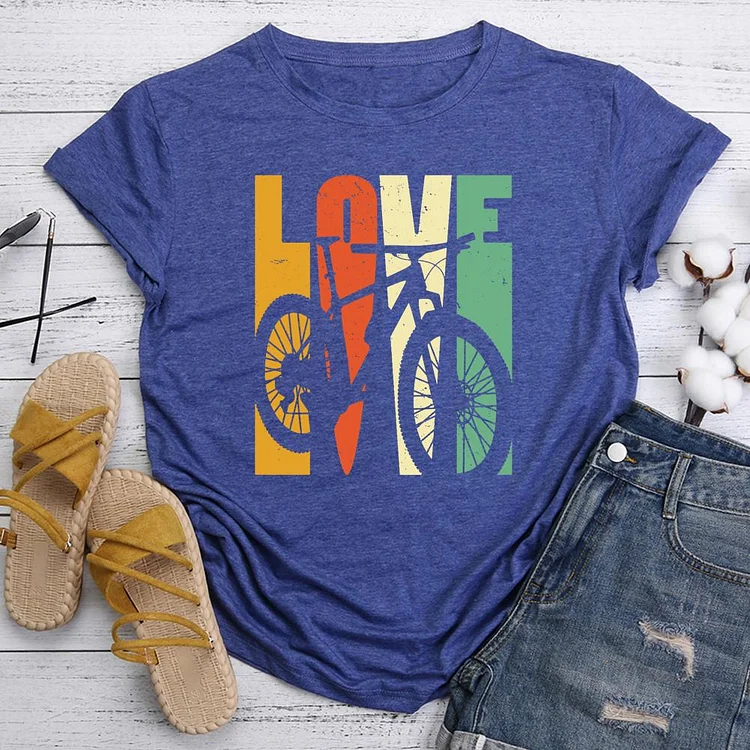 Love to ride T-Shirt Tee-05958-Annaletters