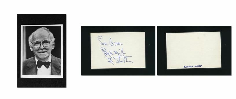 Barnard Hughes - Signed Autograph and Headshot Photo Poster painting set - Dark Shadows