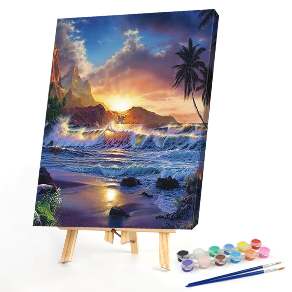 

40*50CM - Paint By Numbers - Seascape, 501 Original