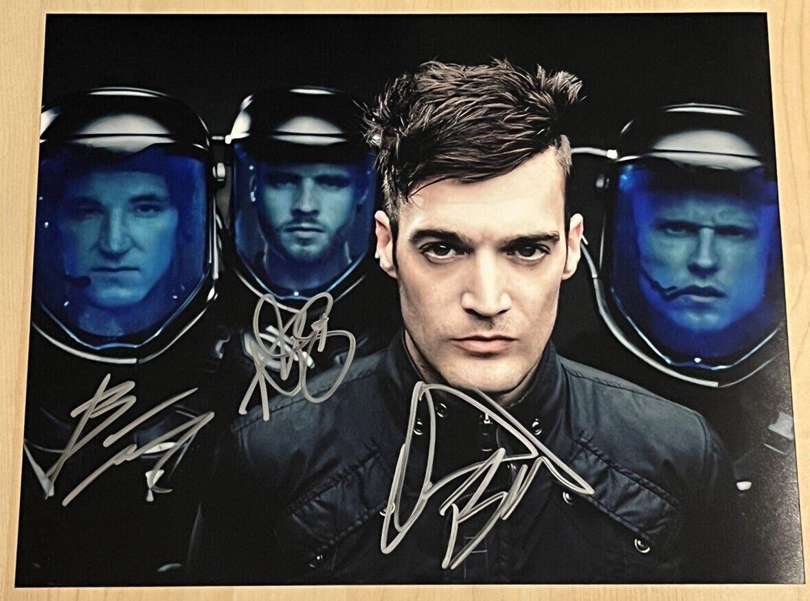 STARSET BAND SIGNED 11x14 Photo Poster painting AUTOGRAPHED ROCK BAND RARE DUSTIN BATES COA