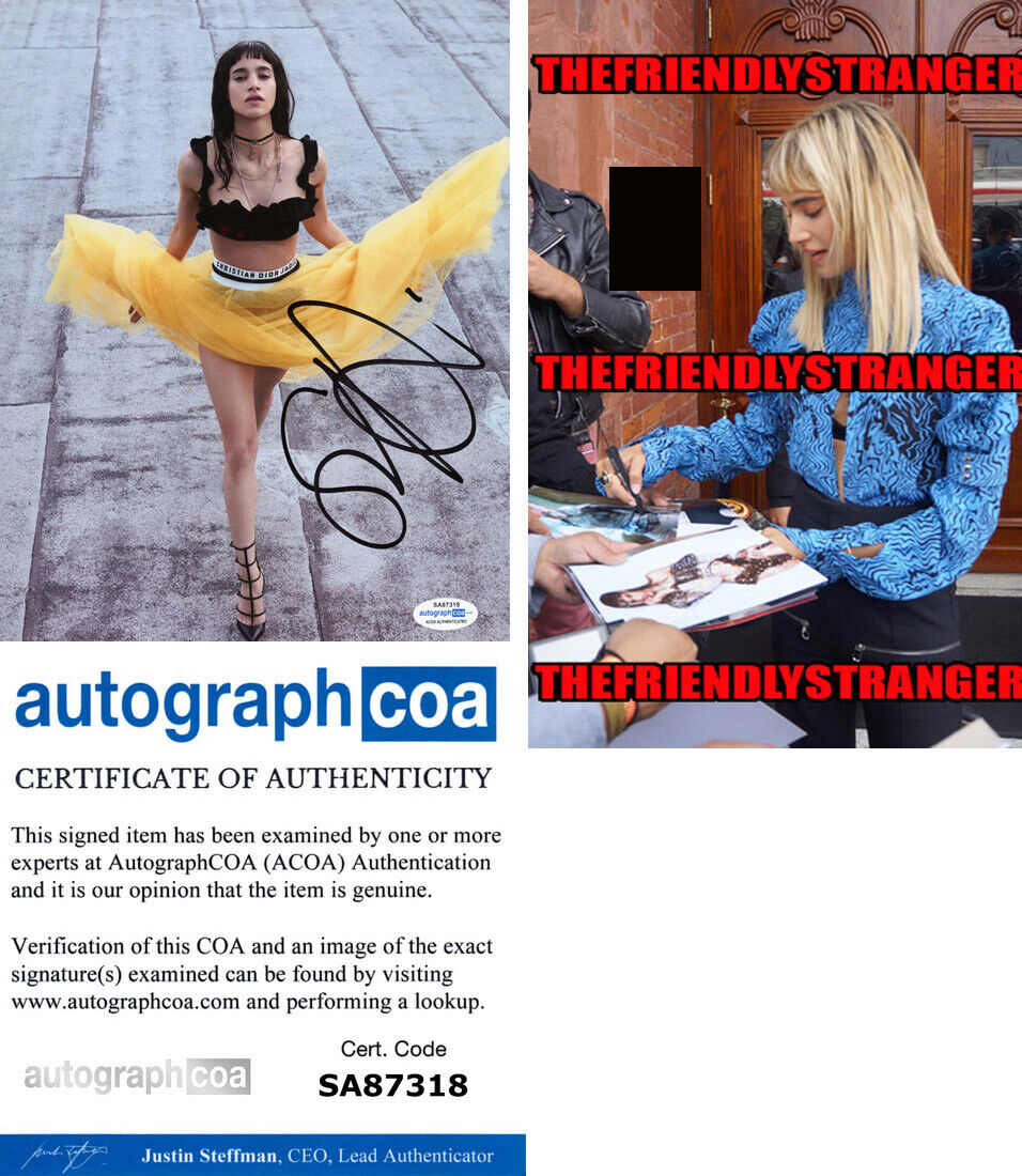 SOFIA BOUTELLA signed Autographed 8X10 Photo Poster painting q PROOF - Hot SEXY Dress ACOA COA