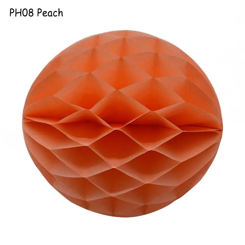1Pcs 2 -12 Chinese Round Hanging Paper Honeycomb Flowers Balls Crafts Party Wedding Home DIY Decoration Paper Lantern Pompom