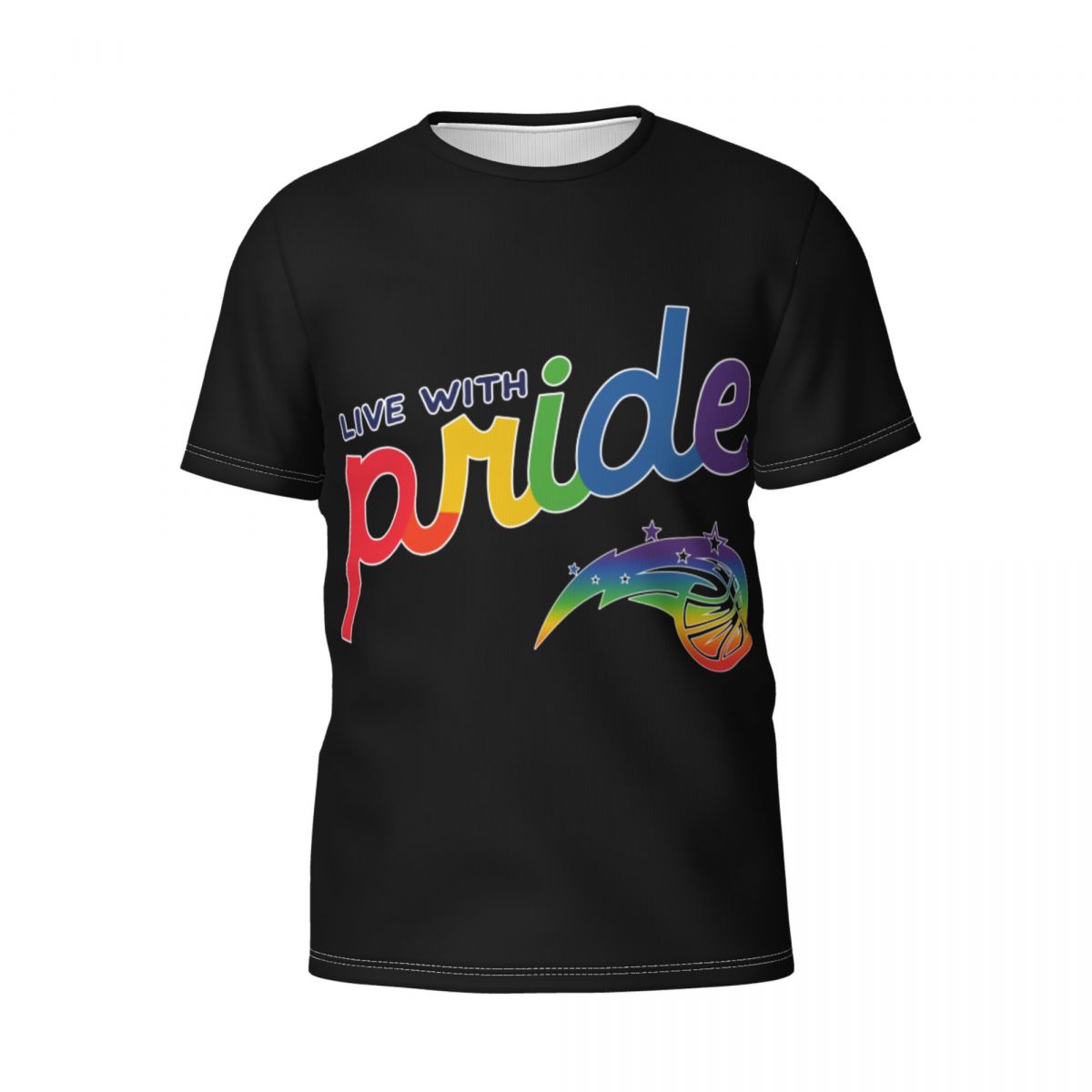 Orlando Magic Live With Pride Men's Short Sleeve Shirt