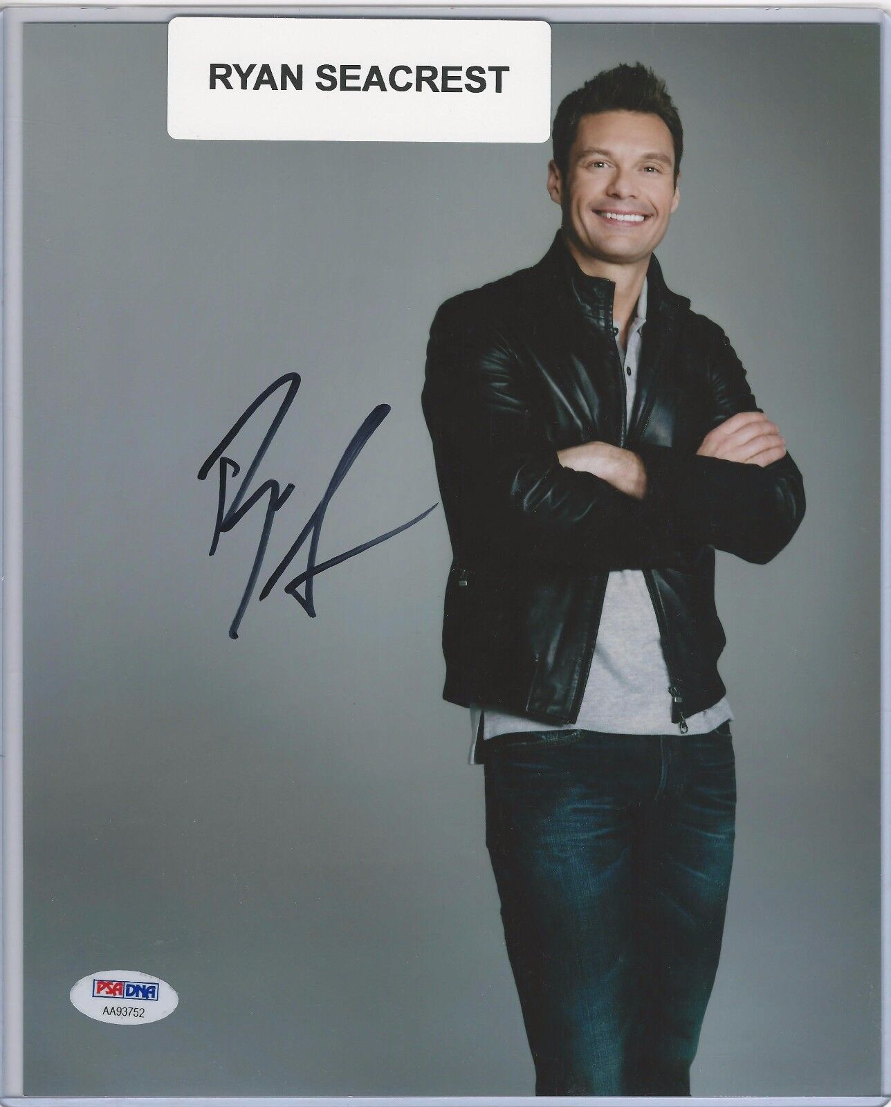 Ryan Seacrest Signed Autograph 8x10 Photo Poster painting PSA/DNA American Idol Host