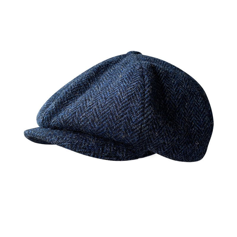 The Newsboy Herringbone Octagon Cap