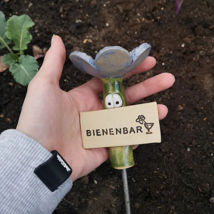 2er-Set Bienen-Trinkbecher – Aus Harz, Wabenförmig, Für Bienen & Insekten, Gelb/rosa, Für Garten & Terrasse