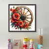 Cartwheel Poppy-11CT Stamped Cross Stitch 40*40cm/15.75*15.75in