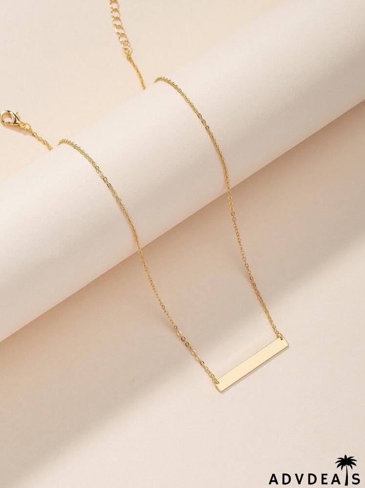 Gold Geometric Charm Necklace