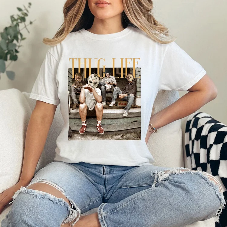 Thug Life Halloween Street Style T-shirt Hoodie Sweatshirt