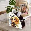 DIY Diamond Painting Kit dreieckige Organizer Box Biene Sonnenblume Holzkiste