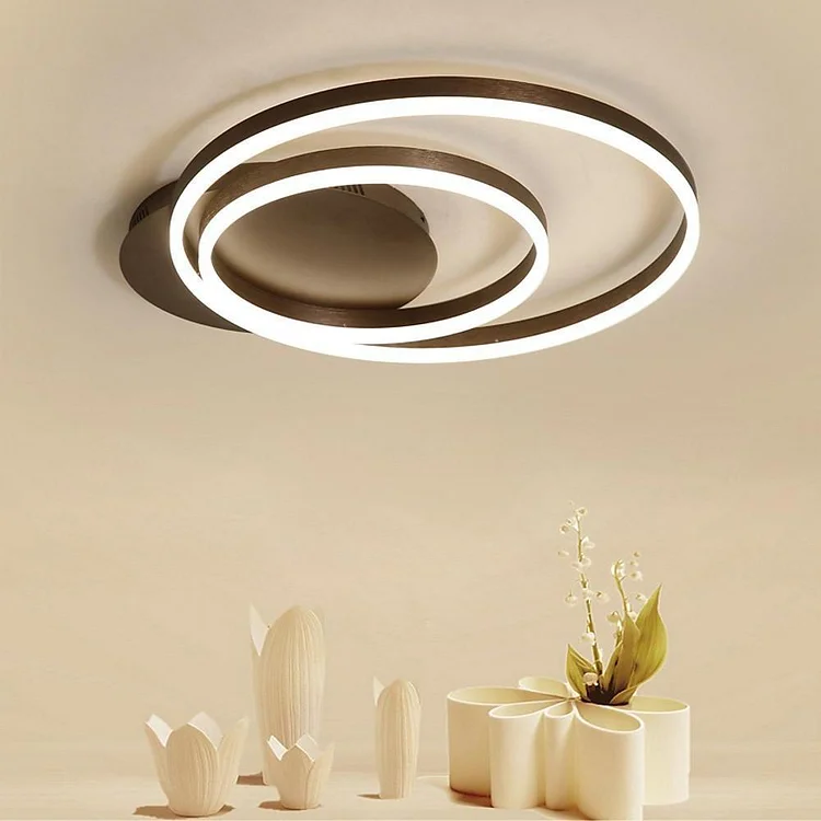 Multi Circles Dimmable LED Modern Flush Mount Ceiling Lights Ceiling Lamp - Appledas