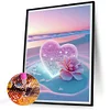 Diamond Painting-DIY Full Round Drill Love Beach