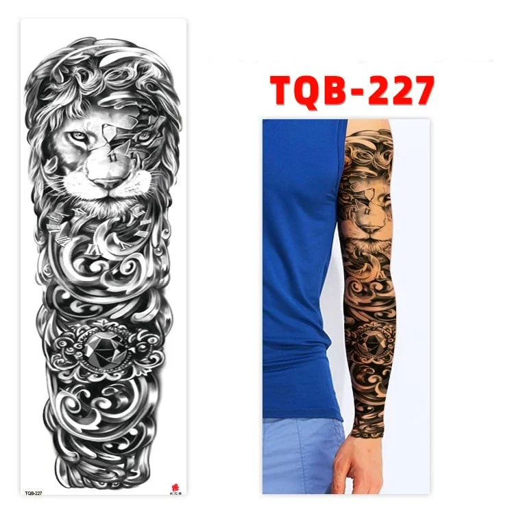 Temporary Tatoo Tattoo for Woman Tattoo Stickers Arm Tattoo Big Sleeve Men and Women Personality Tiger Leopard stickers