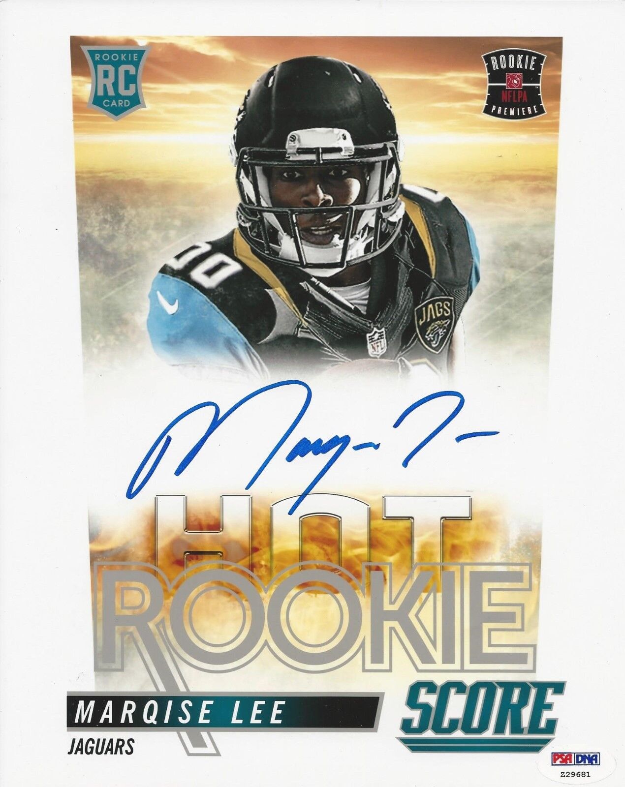 Marqise Lee Signed Rookie Card 8x10 Photo Poster painting PSA Z29681