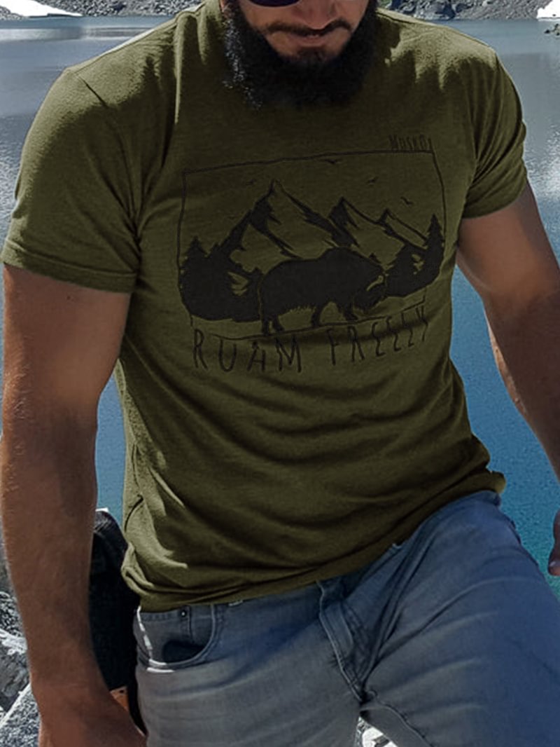 Roam Freely Outdoor Camping T-Shirt in  mildstyles